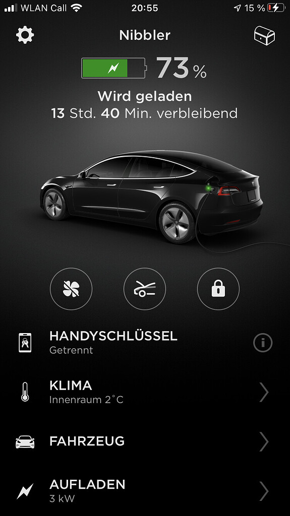 Ladezeit Tesla Model 3