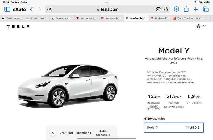 Konfigurieren Sie Ihr Model Y  Tesla