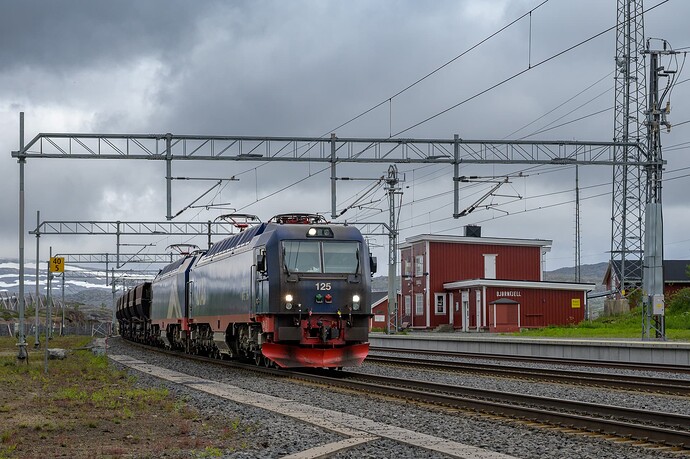 Erzbahn in Bjørnfjell