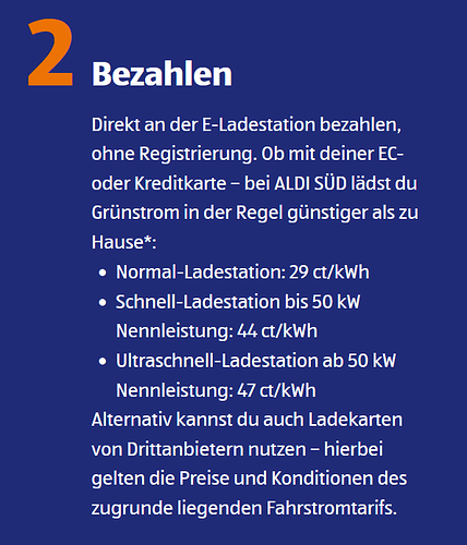 Alles über E-Ladestationen bei ALDI SÜD- Preise