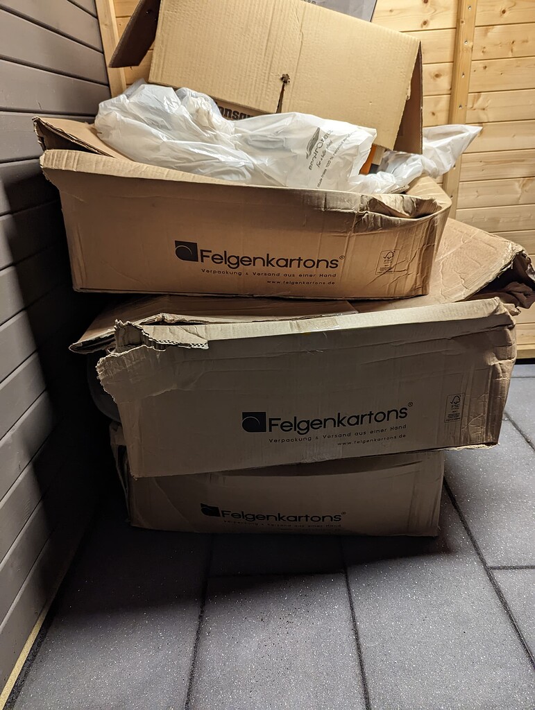 Reifen Verpackung Schutz Pappen Reifenkartons Felgenkarton