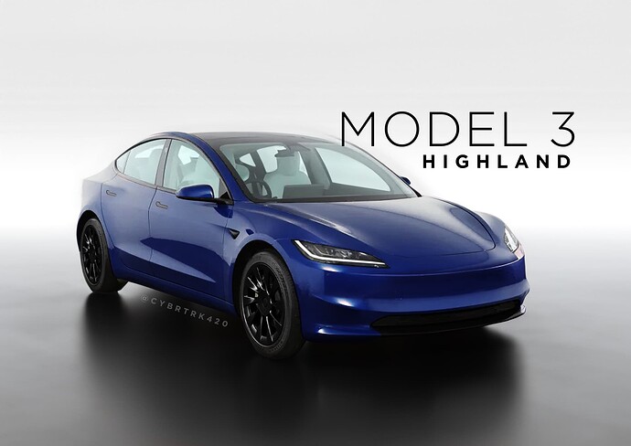 Model 3 Highland Studio by CYBRTRK420 Blue