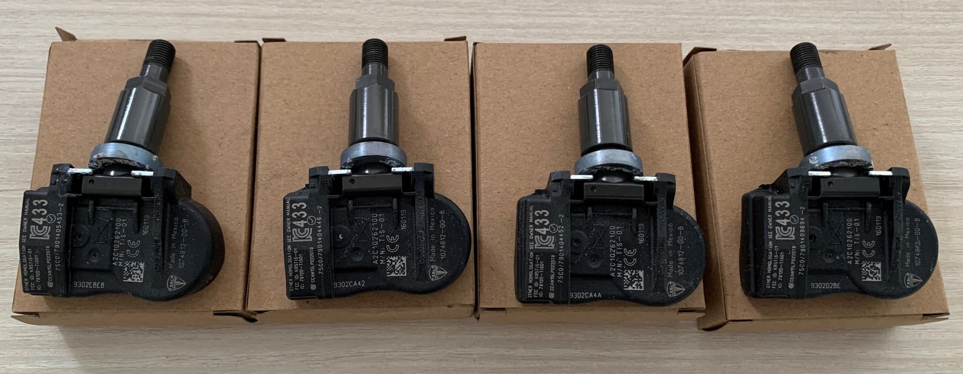 [Verkauft] 4x RDKS / TPMS Sensor Modell 1074812-00-B; Farbe schwarz ...