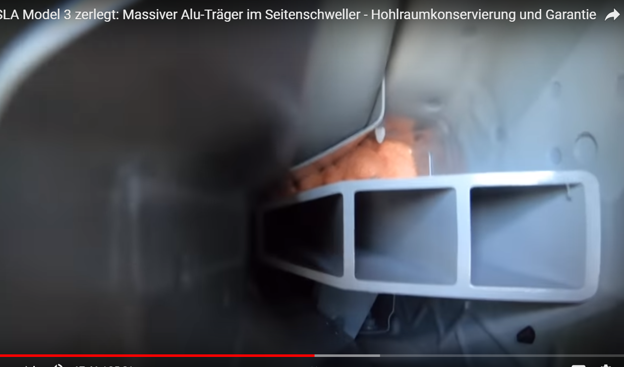 TESLA Model 3 zerlegt: U.a. Hohlraumversiegelung, Qualität - Model 3 ...