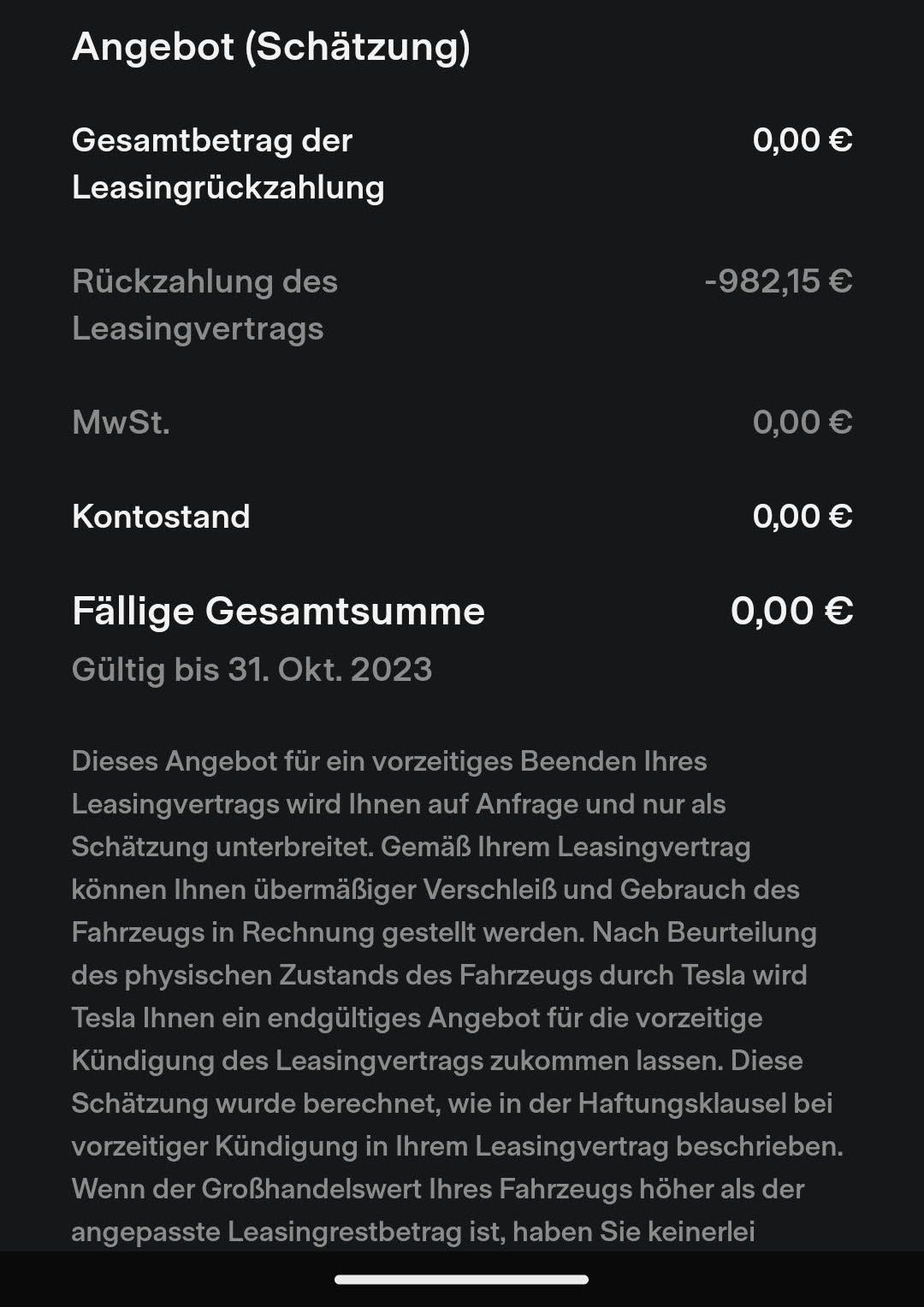 Tesla Leasing Vorzeitig Beenden